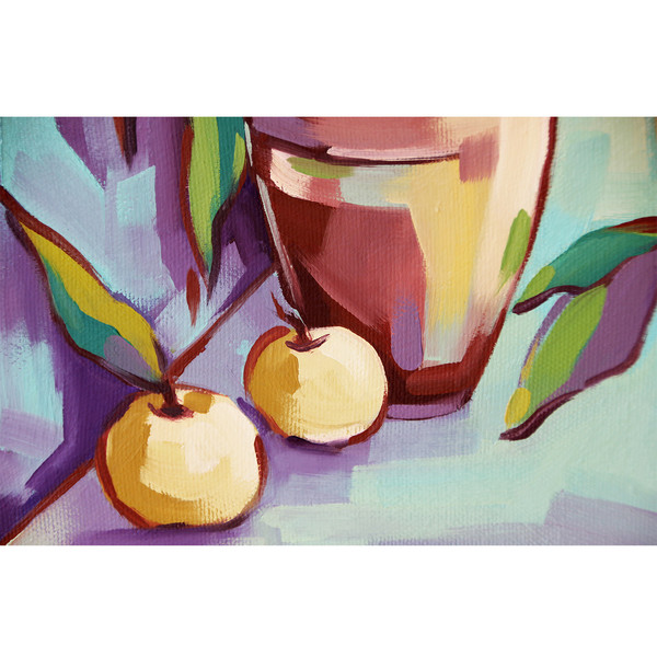 Apples Painting Fruit Original Art Still Life Artwork Kitchen Wall Art Decor — копия (4).jpg