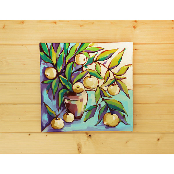 Apples Painting Fruit Original Art Still Life Artwork Kitchen Wall Art Decor — копия (8).jpg