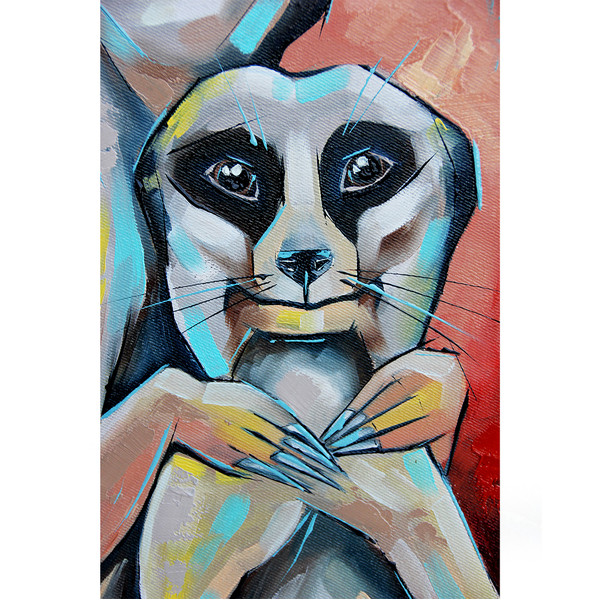 Meerkats Painting Animal Original Art African Artwork Oil Canvas — копия (4).jpg