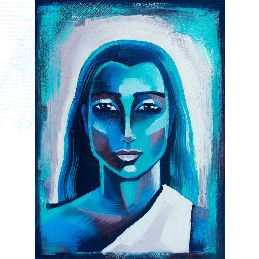 Mahavatar Babaji Painting Kriya Yoga Original Art Meditation Artwork Spiritual Wall Art 0