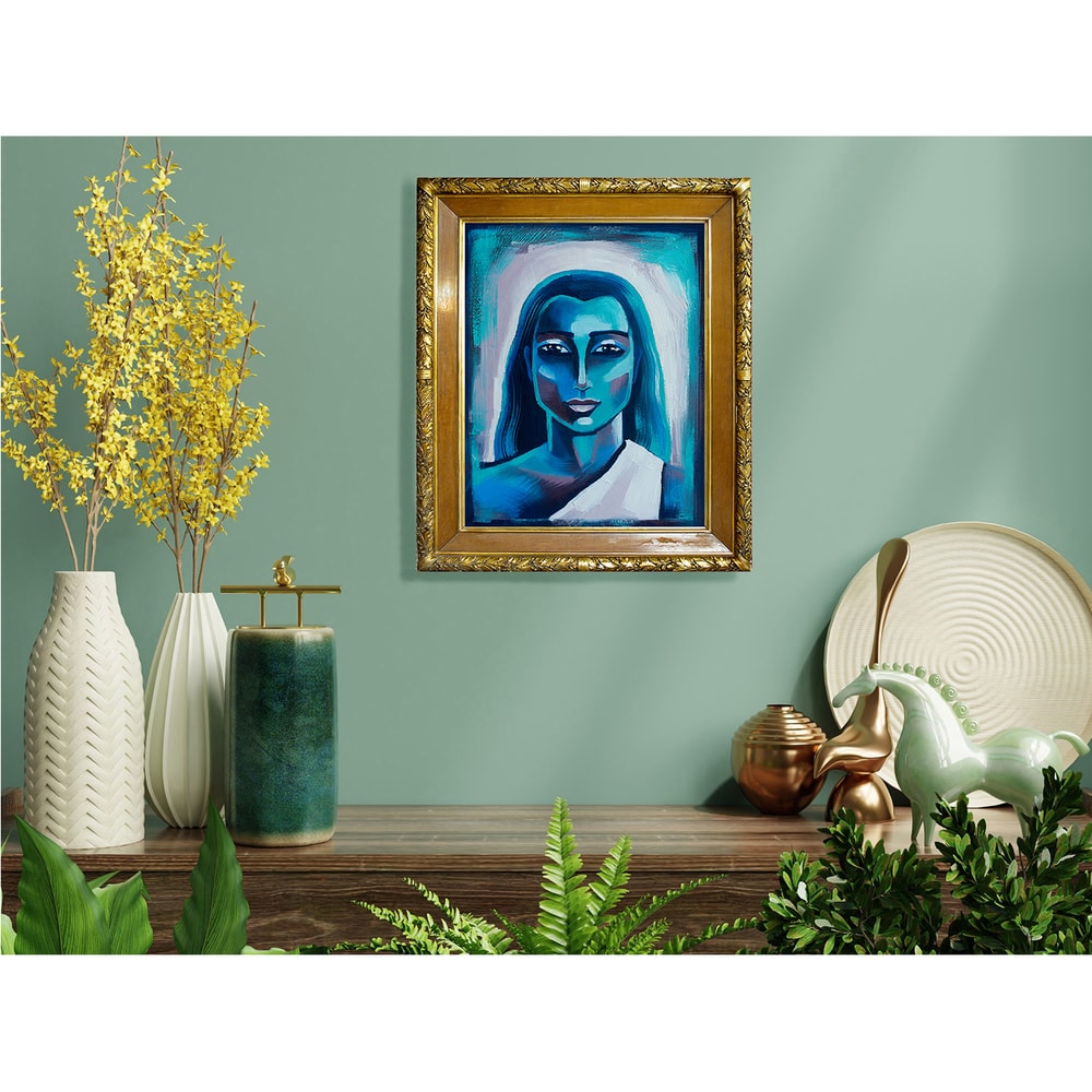 Mahavatar Babaji Painting Kriya Yoga Original Art Meditation Artwork Spiritual Wall Art 3