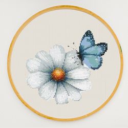 pastel buzz - cross stitch embroidery pdf pattern for beginners
