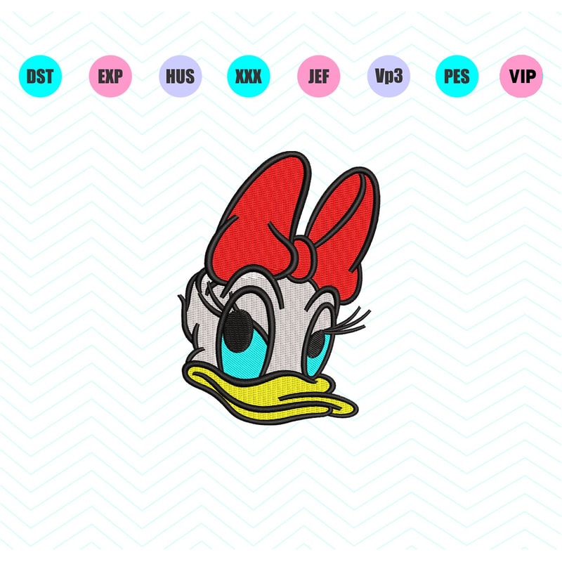 Daisy Duck Machine Embroidey Designs 4 Sizes INSTANT DOWNLOAD 0