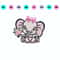 Cute Elephant Machine Embroidery Designs 3 Sizes Instant Downlaod 0