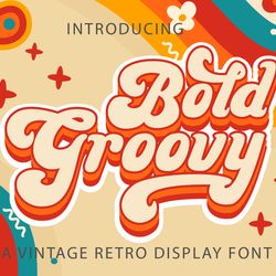 bold groovy font