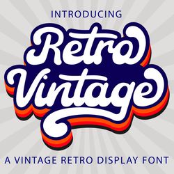 retro vintage font