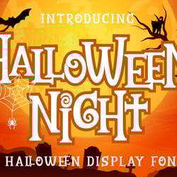 halloween night font