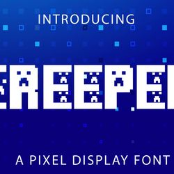creeper font - display font