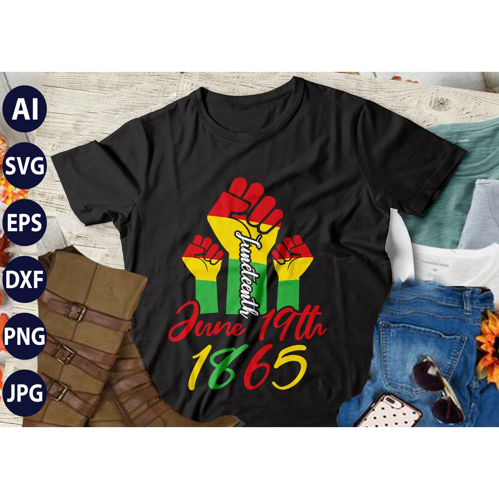 Juneteenth Tshirt Design Bundle SVG EPS TShirt Design 1