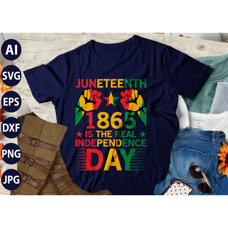 Juneteenth Tshirt Design Bundle SVGAIEPS TShirt Design 1