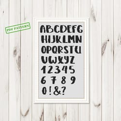 cross stitch alphabet pattern modern pdf xstitch font chart cross stitch letters pattern