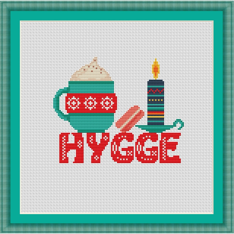 Cross Stitch Modern Pattern Hoop Art Embroidery Hygge Decor 2