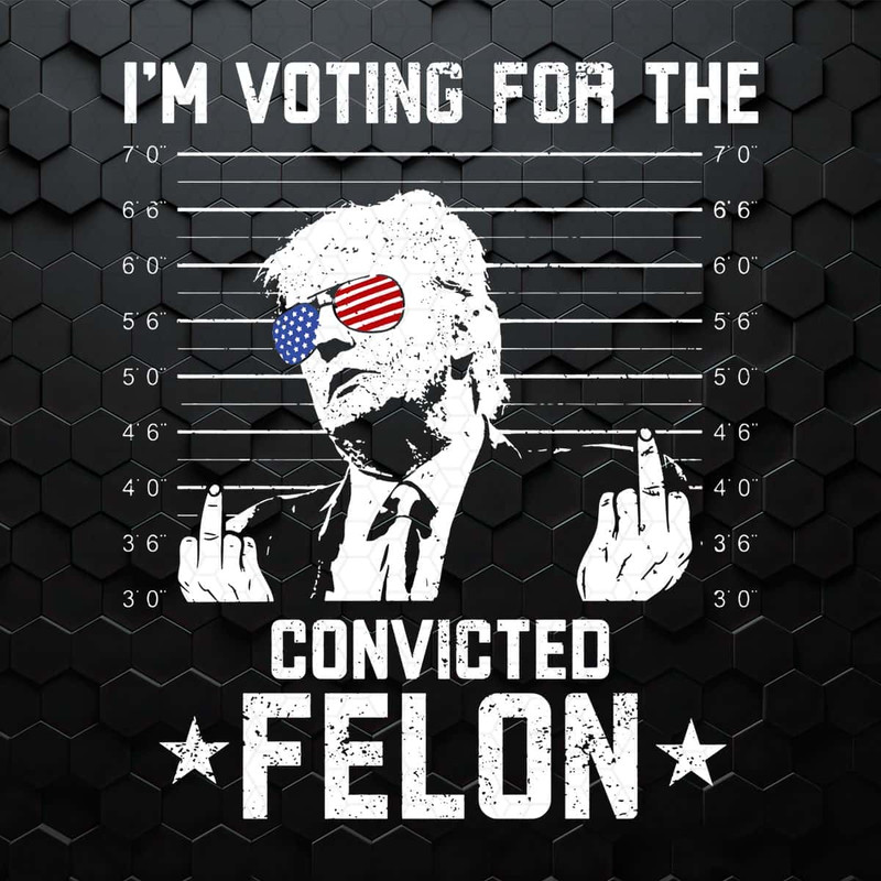 I'm Voting For The Convicted Felon Trump Mugshot SVG.jpg