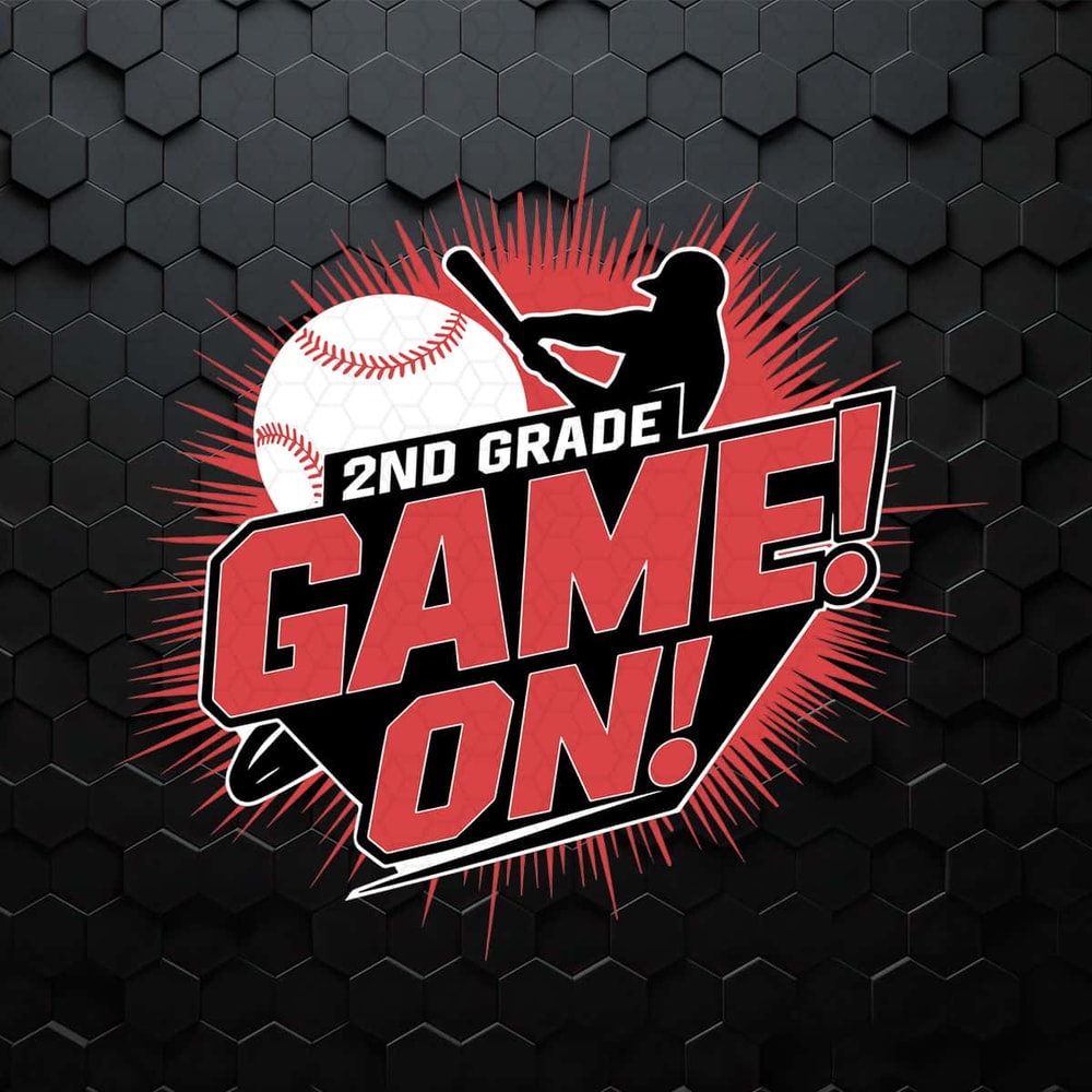 2ND Grade Game On Back To School Baseball SVG.jpg