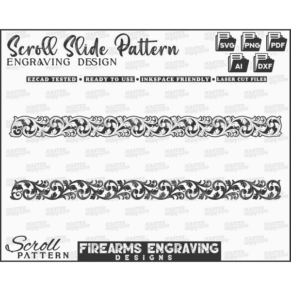 Scroll Patterns Single Line Single scroll slide pattern laser engraving files, Scroll fi | Inspire ...