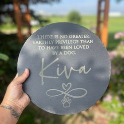 dog loss gift, dog memorial garden stone, pet memorial gift, in memory, dog pet loss, bereavement gift, dog headstone