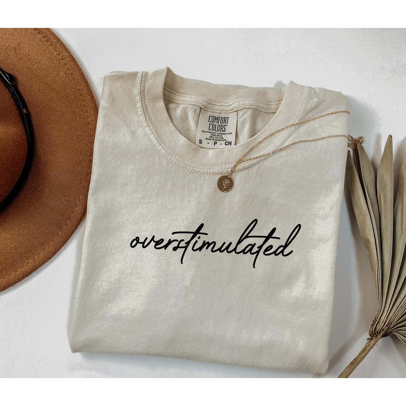 Overstimulated Tshirt Sarcastic Shirt Weirdcore Clothing Ironic Shirt Anxiety Tee Mental Health Shi 8