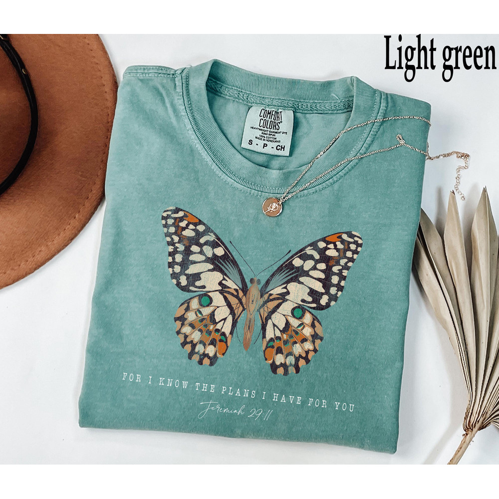 Religious Shirt Jesus Shirt For I Know The Plans I Have For You Comfort Colors Christian Shirt Fait