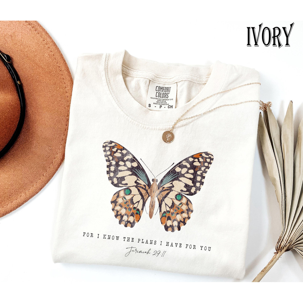 Religious Shirt Jesus Shirt For I Know The Plans I Have For You Comfort Colors Christian Shirt Fait