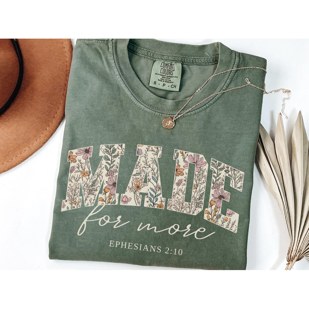 Bible Verse Comfort Colors Shirt Cute Christian Shirt For Women 0