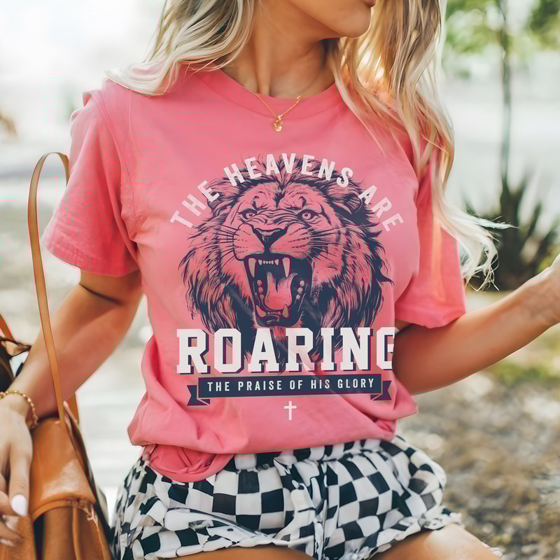 Boho Christian Shirts The Heavens Are Roaring Christian Tshirts Bible Verse Shirt Trendy Christians 8