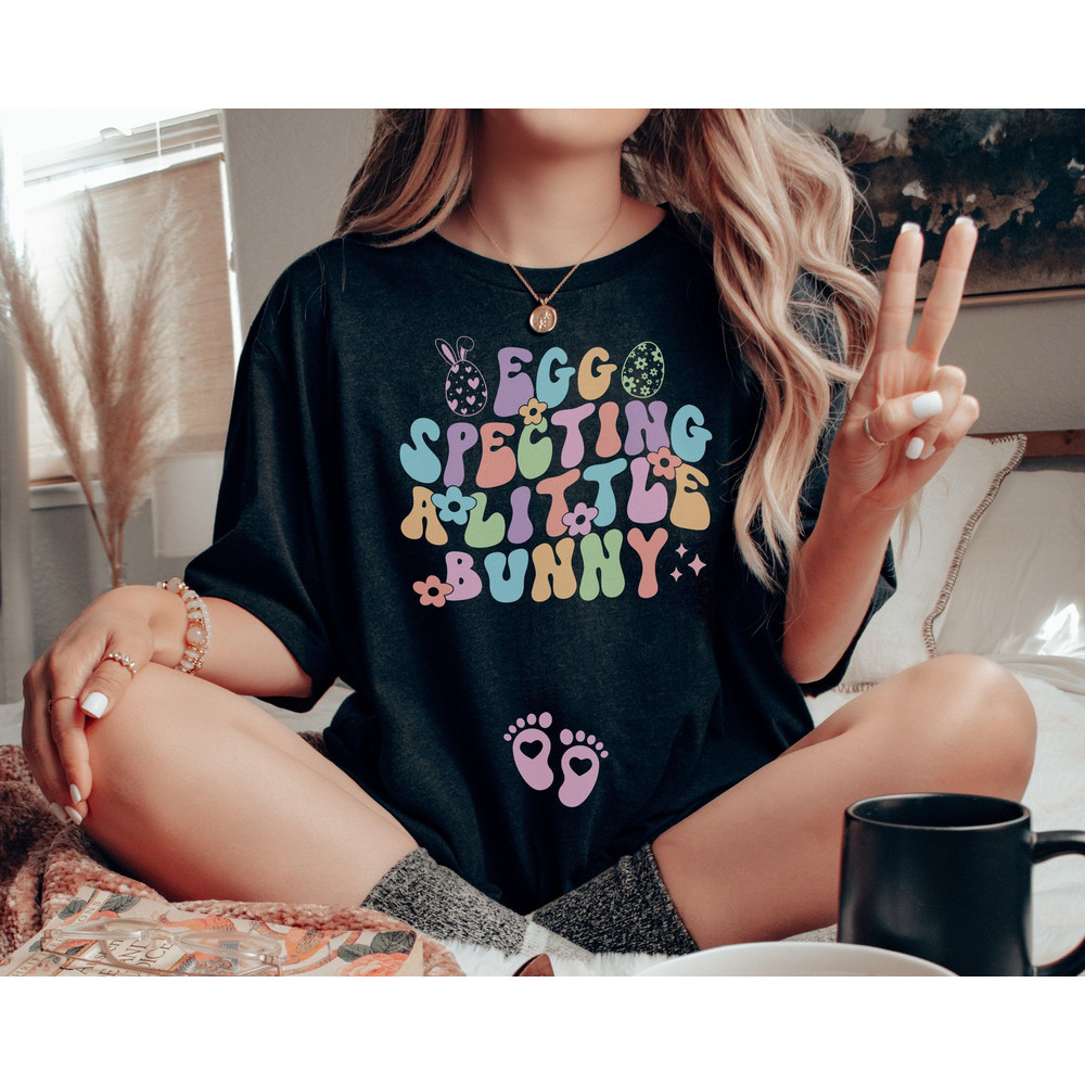Easter Pregnancy Announcement Shirt Eggspecting A Little Bunny T Shirt Easter Maternity Tshirt Spri 3