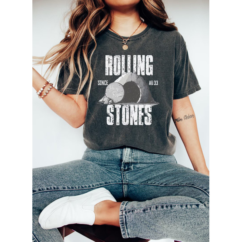 Easter Jesus Shirt Rolling Stones Shirt Christian Easter Shirt Christian Shirt He Is Risen T Shirt 0