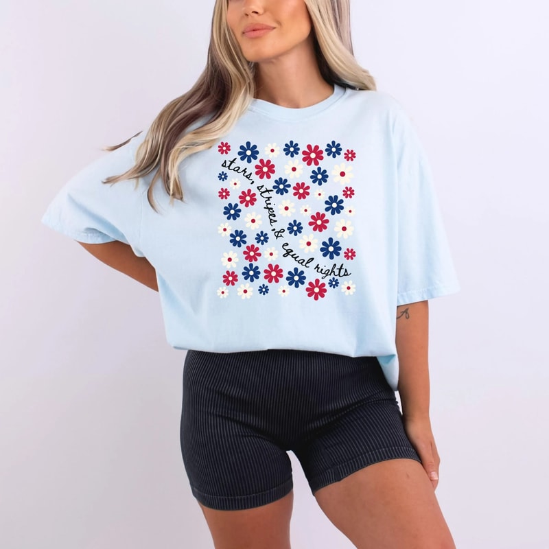 Funny 4th Of July Shirt Liberal 4th Of July Pro Democracy Patriotic USA Tee Trendy July 4th Shirt S 5