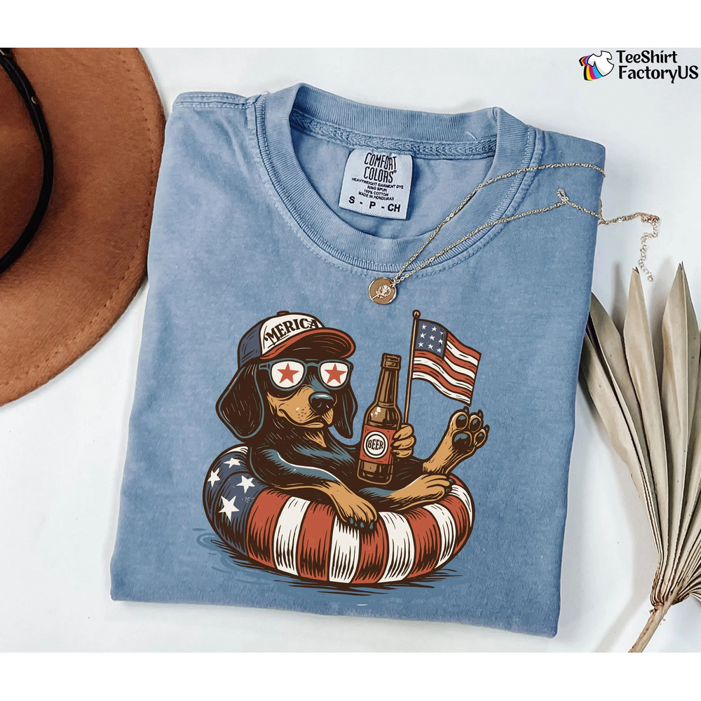 Funny 4th Of July Shirt Dachshund 4th Of July Shirt 4th Of July Dog Shirt Dog Lover Shirt Patriotic 2