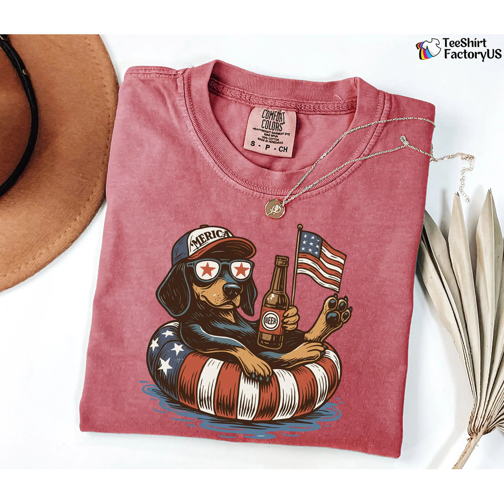 Funny 4th Of July Shirt Dachshund 4th Of July Shirt 4th Of July Dog Shirt Dog Lover Shirt Patriotic 4