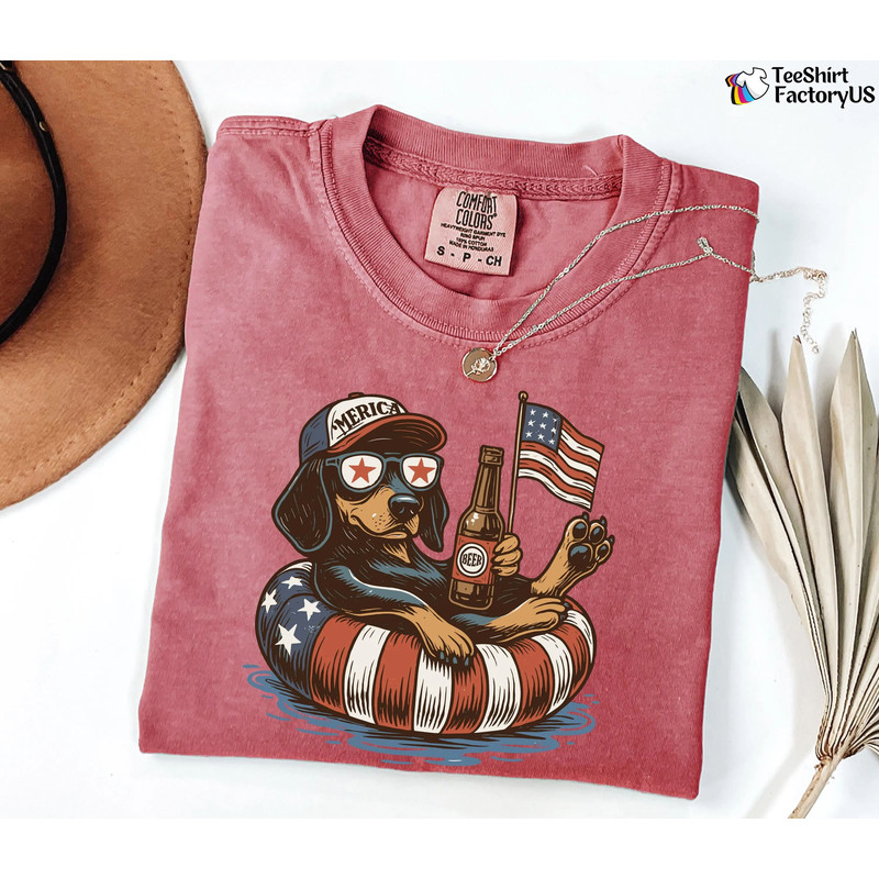 Funny 4th Of July Shirt Dachshund 4th Of July Shirt 4th Of July Dog Shirt Dog Lover Shirt Patriotic 4