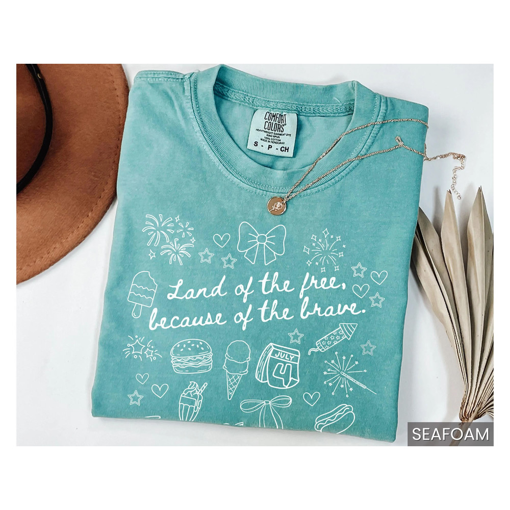 Stars Stipes And Freedom Vibes Tshirt 4th Of July Girly American USA America Coquette Cute Doodles 3