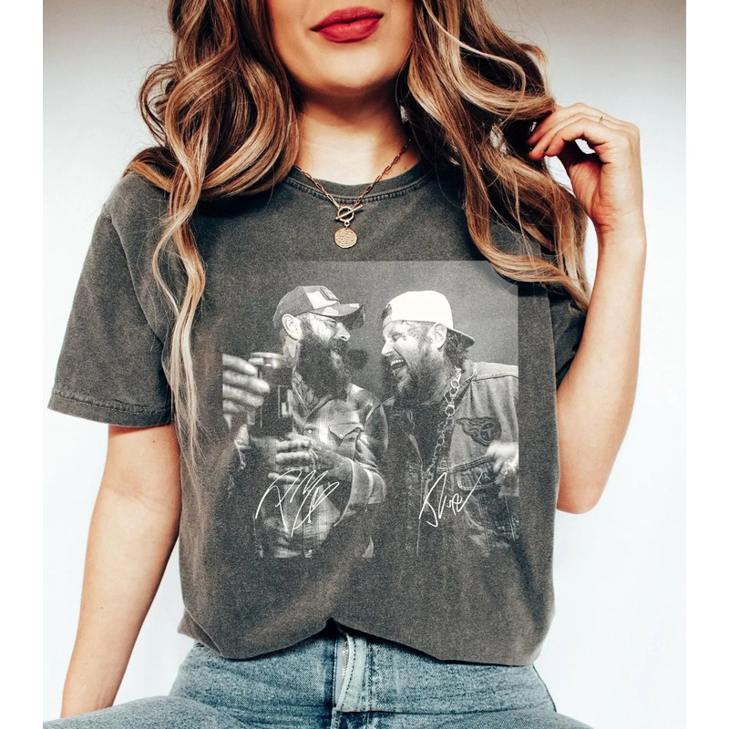 90s Music Graphic Tshirt Posty X Jelly Roll Concert 2025 Fans Shirt Malone Music The Album Shirt Re 2