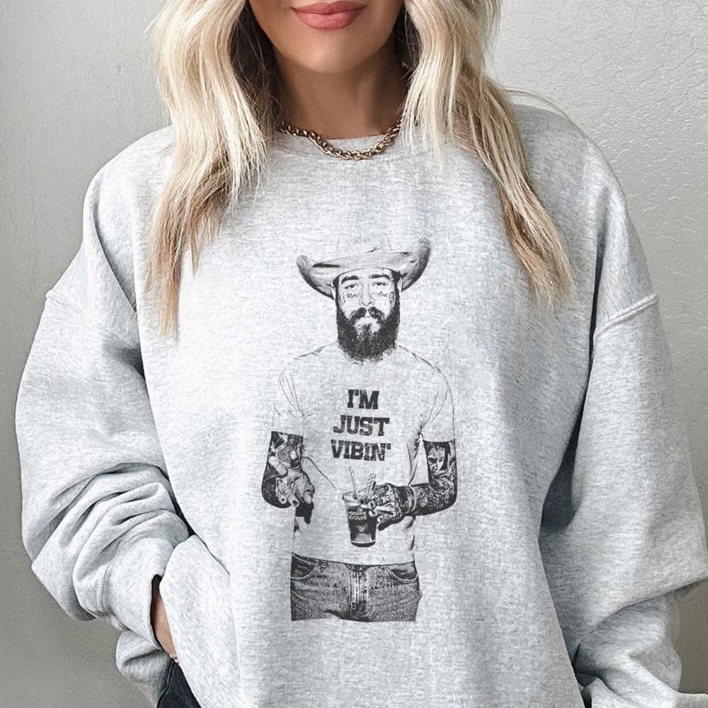 Country Music Western Shirt Posty Im Just Vibin Trendy Tour Posty 4
