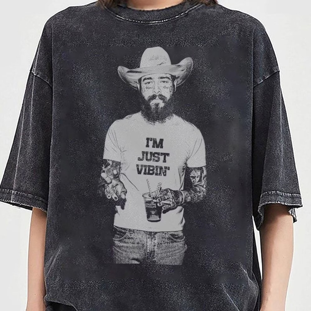 Country Music Western Shirt Posty Im Just Vibin Trendy Tour Posty 6
