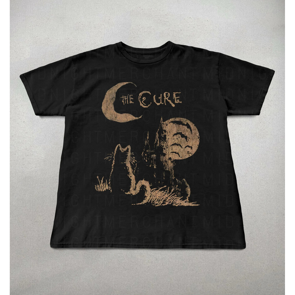 The Cure Cat Tee 90s Alt Indie Rock Unisex Shirt Music Gifts Cat Lover Gifts The Cure Fan Gifts Ban 0
