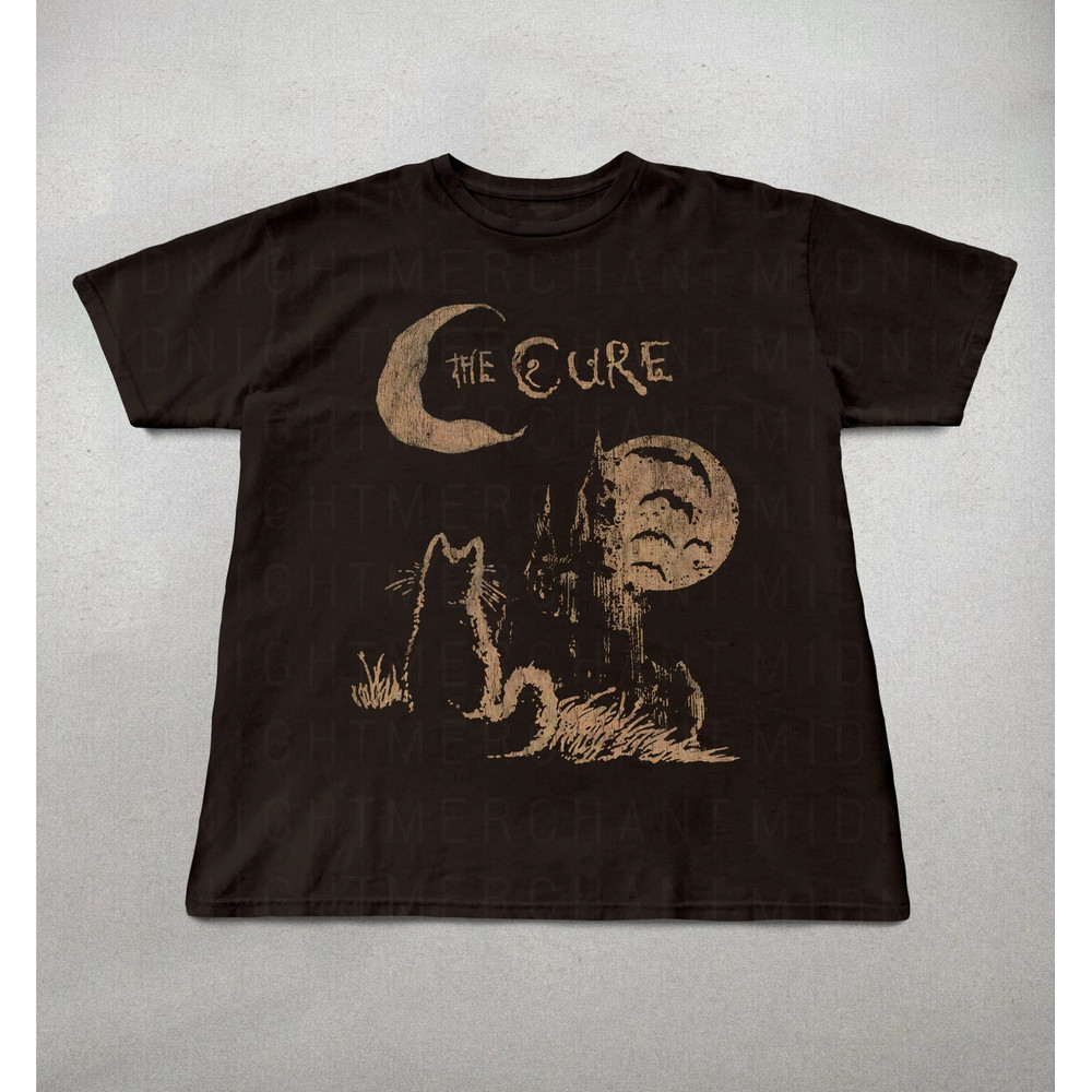 The Cure Cat Tee 90s Alt Indie Rock Unisex Shirt Music Gifts Cat Lover Gifts The Cure Fan Gifts Ban 1