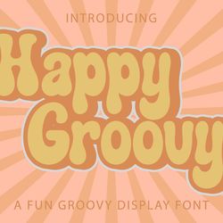 happy groovy font