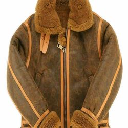 b3 bomber shearling jacket pilot jacket for men