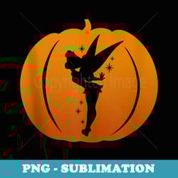 disney tinker bell silhouette halloween pumpkin - instant sublimation digital download