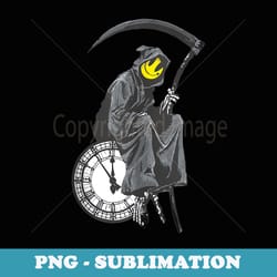 banksys grim reaper clock - decorative sublimation png file