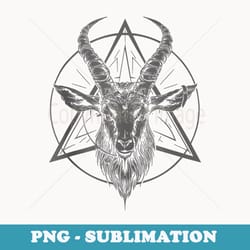 satanic goat baphomet satanist halloween metal head satanism - exclusive png sublimation download