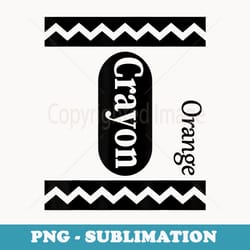 orange-crayon halloween-costumes boys girls - digital sublimation download file