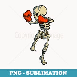 skeleton muay thai kick boxing mma funny karate halloween - instant png sublimation download