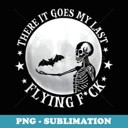 halloween there it goes my last flying halloween skeleton - vintage sublimation png download