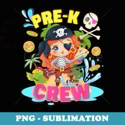 pre-k pirate halloween costume school day for kids & teacher - elegant sublimation png download