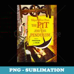 allan poe pit and pendulum halloween horror movie - exclusive sublimation digital file
