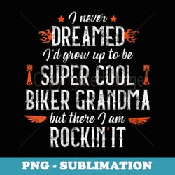s motorcycle grandma biker vintage grandmother outfit - sublimation digital download