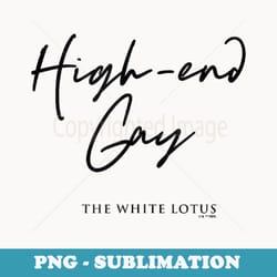 the white lotus high end gay vintage logo - digital sublimation download file