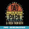 Mens I Have Two Titles Dad And Papa I Rock Them Both Vintage - Signature Sublimation PNG File